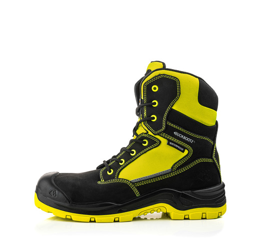 Buckler Safety Lace/Zip Boot – Hi-Viz Waterproof Work Boots | BVIZ1YL