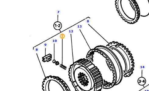 *SPECIAL PRICE* - AGCO Spring 3383520M1 – OEM Implement Part for MF 3000 Series