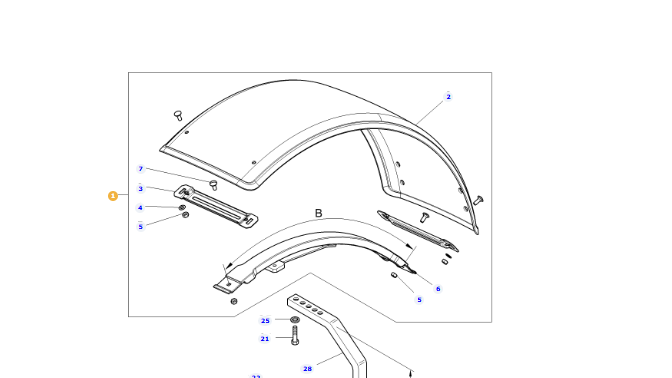 *STOCK CLEARANCE* - Mudguard - 4391824M92