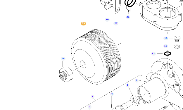 *STOCK CLEARANCE* - Pulley,Waterpump - V837084259