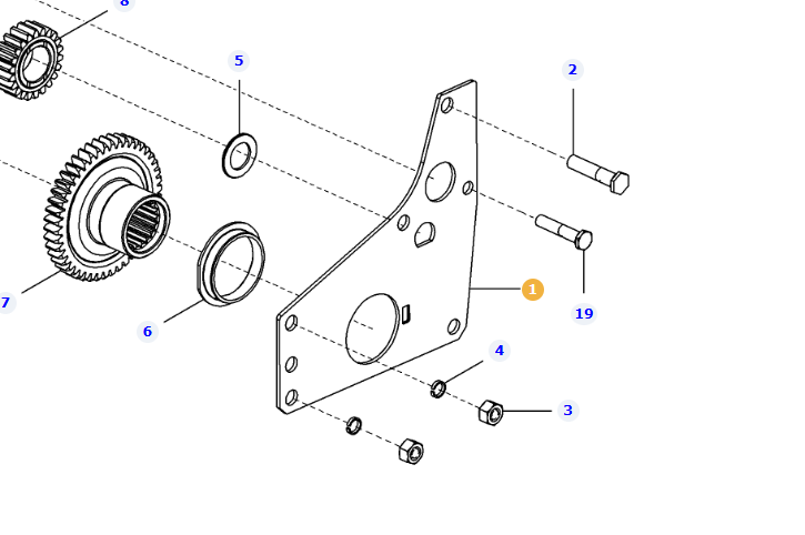 *SPECIAL PRICE* - AGCO Plate 1661235M2 | OEM Structural Mounting for MF Tractors