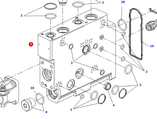 AGCO Directional Valve OEM Hydraulic Control Unit | F842960200082