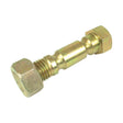 A shear bolt, such as the robust M20 x 85mm Shear Bolt (Sparex Part No. S.77962) from Sparex, can be vital in various applications similar to how metal tube fittings with hexagonal nuts on both ends are used for connecting pipes or tubing.