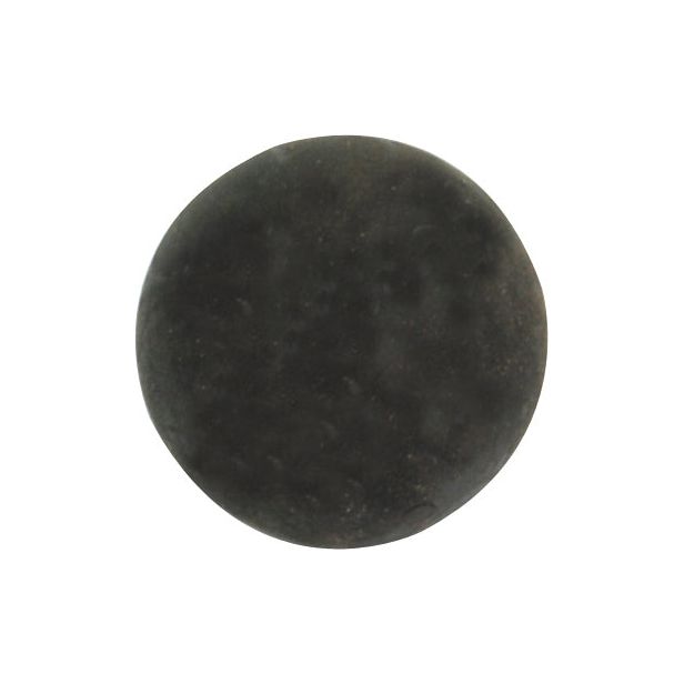 A smooth, round black stone, reminiscent of Sparex's precisely crafted Syphon Rubber Ball (Ø70mm | Sparex Part No.S.59483), sits elegantly on a white background.
