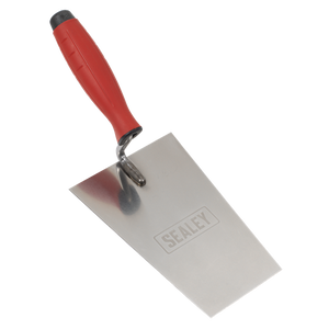 Sealey | Stainless Steel Bucket Trowel with Rubber Handle 180mm - T1204