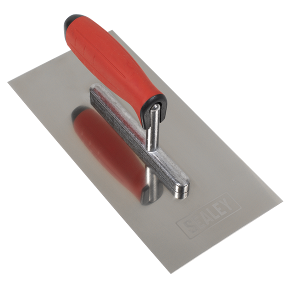 Sealey Stainless Steel Plastering Trowel Rubber Handle 270mm T7800