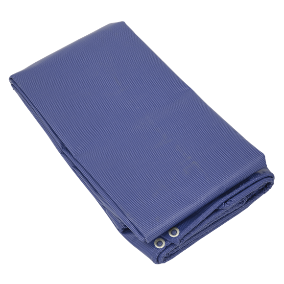 Heavy Duty PVC Tarpaulin 4.88 x 6.10m - Blue - SE-TARP4060