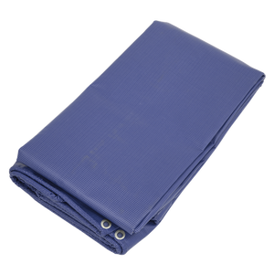 Heavy Duty PVC Tarpaulin 4.88 x 6.10m - Blue - SE-TARP4060