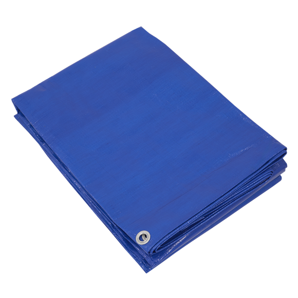 Lightweight PE Tarpaulin 5.49 x 7.32m - Blue - SE-TARP5070