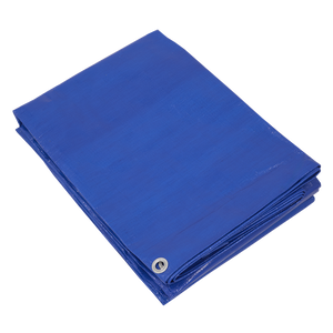 Lightweight PE Tarpaulin 5.49 x 7.32m - Blue - SE-TARP5070