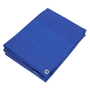 Lightweight PE Tarpaulin 5.49 x 7.32m - Blue - SE-TARP5070