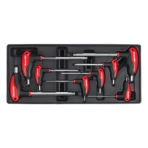 Tool Tray with T-Handle Ball-End Hex Key Set 8pc - TBT06 - Farming Parts