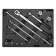Tool Tray with Ratchet, Torque Wrench, Breaker Bar & Socket Adaptor Set 13pc - TBT32 - Farming Parts