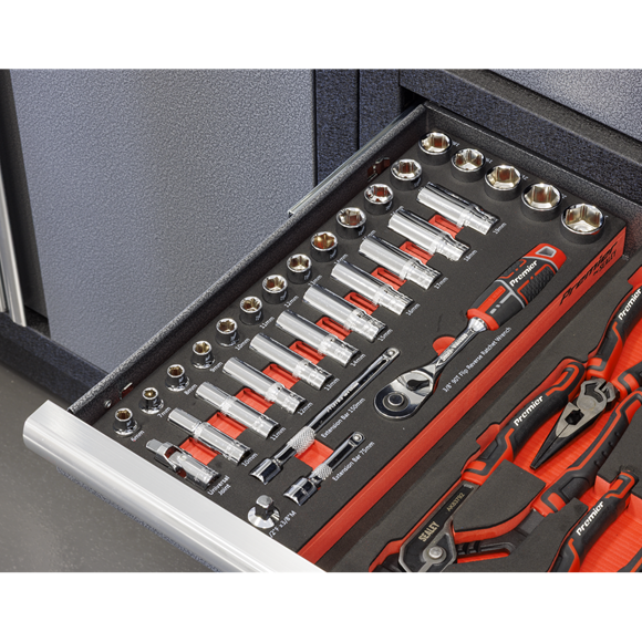 Sealey Premier Socket Set with Tool Tray 3/8"Sq Drive 32pc SE TBT41