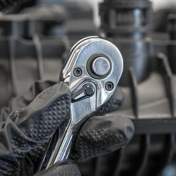 Premier Ratchet, Torque Wrench, Breaker Bar & Socket Adaptor Set with Tool Tray 3/8"Sq & 1/2"Sq Drive 12pc - SE-TBT45