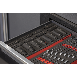 Premier Impact Socket Set with Tool Tray 1/2"Sq Drive 22pc - SE-TBT46