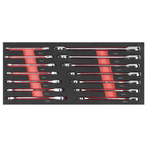 Premier Ratchet Spanner Set with Tool Tray 14pc - SE-TBT49