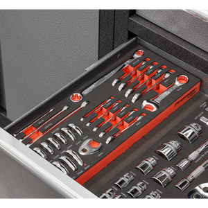 Premier Stubby Combination, TRX-Star* & Crow's Foot Spanner Set with Tool Tray 24pc - SE-TBT50
