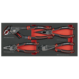 Premier Pliers Set with Tool Tray 4pc - SE-TBT56
