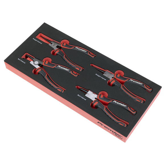 Premier Circlip Pliers Set with Tool Tray 4pc - SE-TBT57