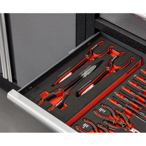 Premier Long Needle Nose Pliers Set with Tool Tray 3pc - SE-TBT58