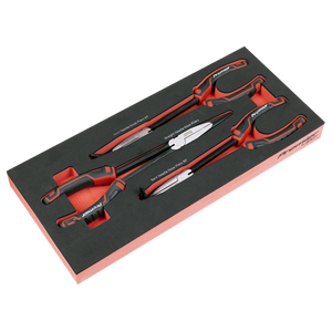 Premier Long Needle Nose Pliers Set with Tool Tray 3pc - SE-TBT58