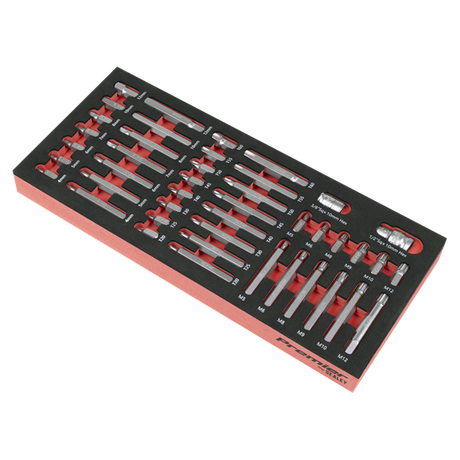 Premier TRX-Star*, Hex & Spline Bit Set with Tool Tray 44pc - SE-TBT60