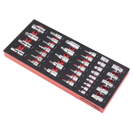 Premier Socket Bit Set with Tool Tray 37pc - SE-TBT61