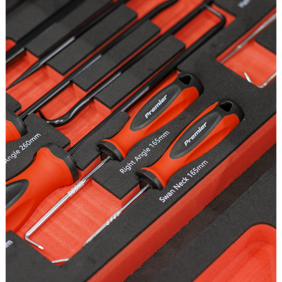 Sealey Premier Scraper & Hook Set with Tool Tray 9pc SE TBT65