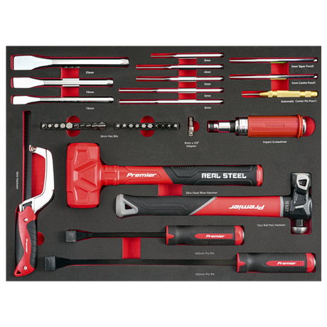 Sealey Premier Striking, Pry Bar, Hacksaw & Impact Screwdriver TBT66