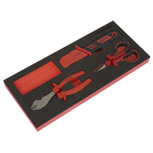 Sealey | Premier Insulated Cutting Set with Tool Tray 3pc - VDE Approved - TBTE09