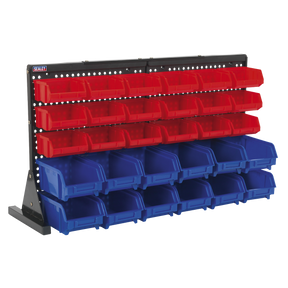 Bin Storage System Bench Mounting 30 Bins - TPS1218 - Farming Parts