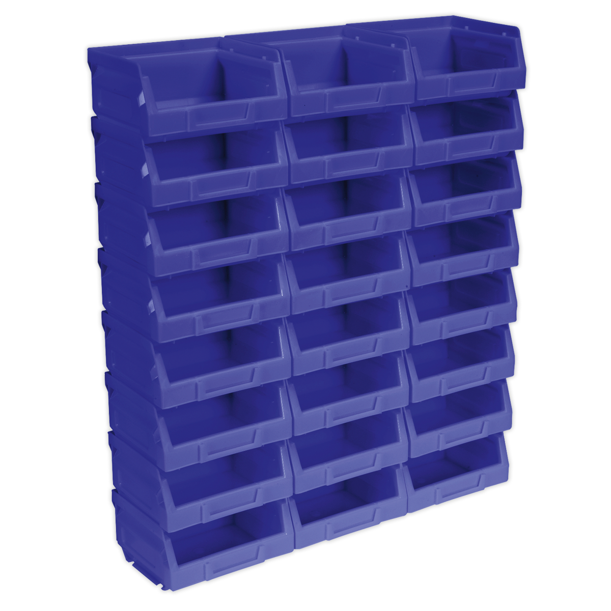 Plastic Storage Bin 105 x 85 x 55mm - Blue Pack of 24 - TPS124B - Farming Parts