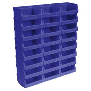 Plastic Storage Bin 105 x 85 x 55mm - Blue Pack of 24 - TPS124B - Farming Parts