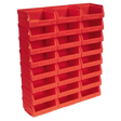 Plastic Storage Bin 105 x 85 x 55mm - Red Pack of 24 - TPS124R - Farming Parts