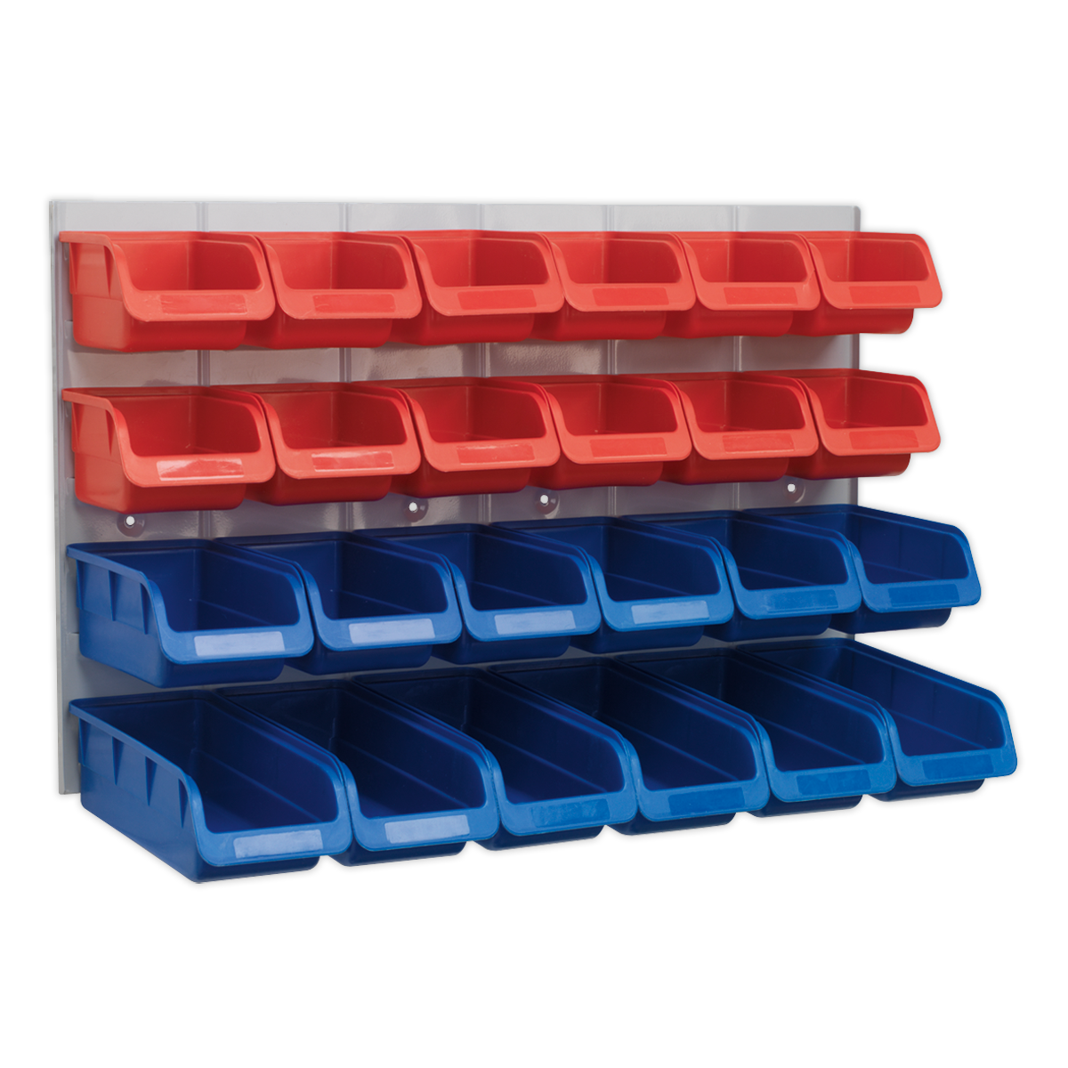 Bin & Panel Combination 24 Bins - Red/Blue - TPS132 - Farming Parts