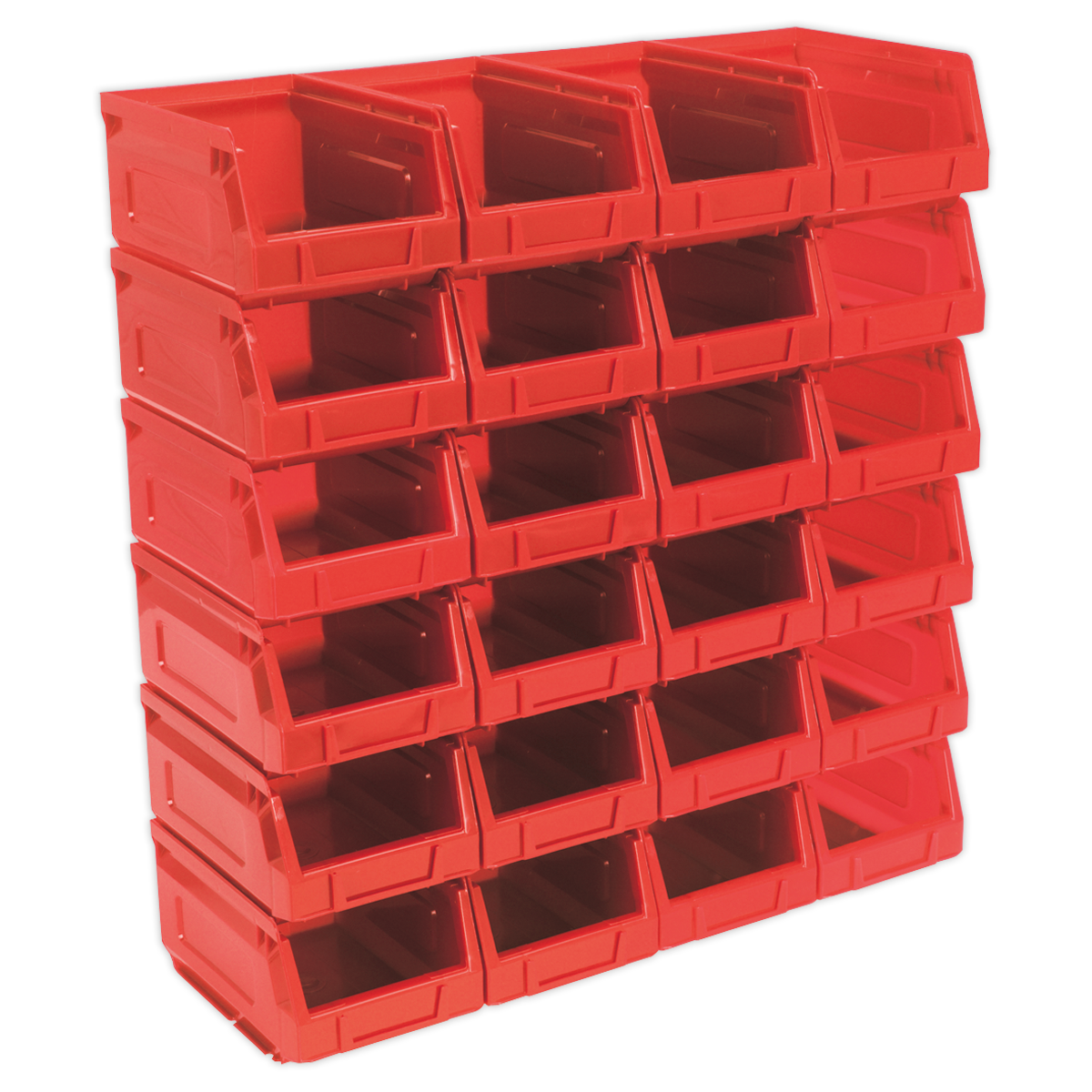 Plastic Storage Bin 105 x 165 x 85mm - Red Pack of 24 - TPS224R - Farming Parts