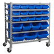 Mobile Bin Storage System 22 Bins - TPS22 - Farming Parts