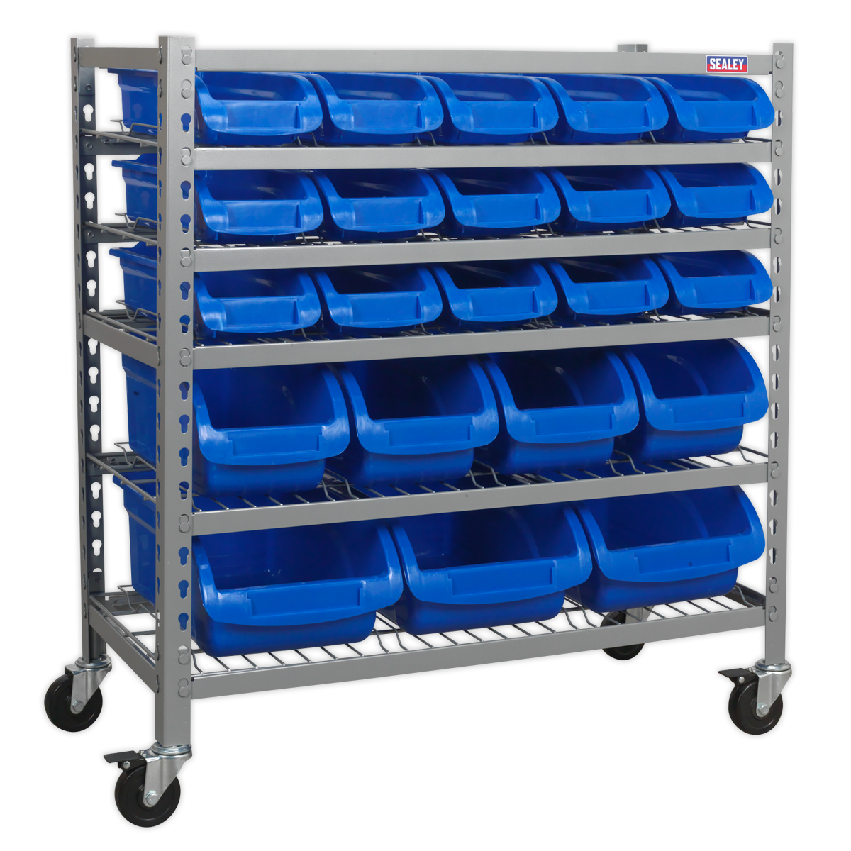 Mobile Bin Storage System 22 Bins - TPS22 - Farming Parts