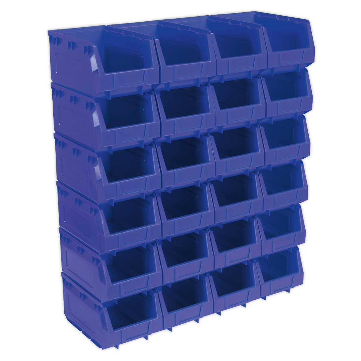 Plastic Storage Bin 150 x 240 x 130mm - Blue Pack of 24 - TPS324B - Farming Parts