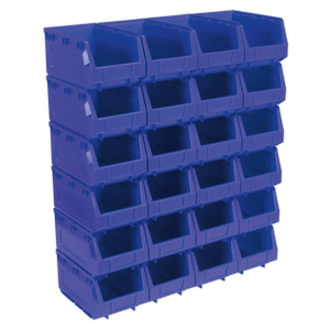 Plastic Storage Bin 150 x 240 x 130mm - Blue Pack of 24 - TPS324B - Farming Parts