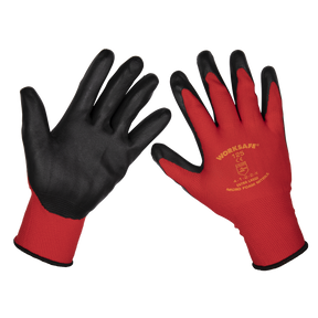 Flexi Grip Nitrile Palm Gloves (X-Large) - Pack of 6 Pairs - TSP125XL/6 - Farming Parts