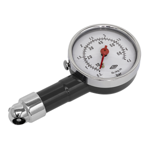 Tyre Pressure Gauge Dial Type 0-4.5bar(0-60psi) - TST/PG97 - Farming Parts