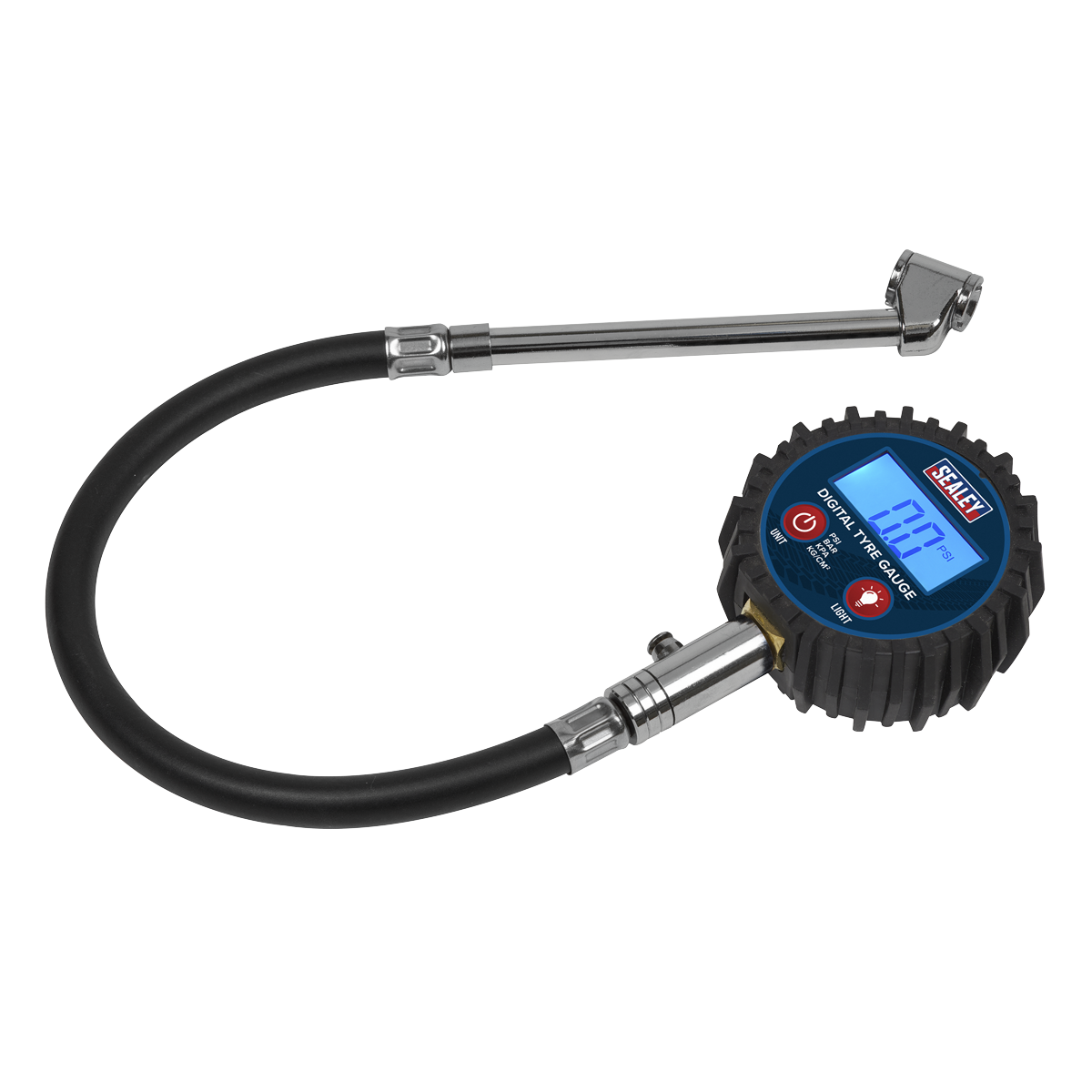 Digital Tyre Pressure Gauge with Twin Push-On Connector - TST003 - Farming Parts