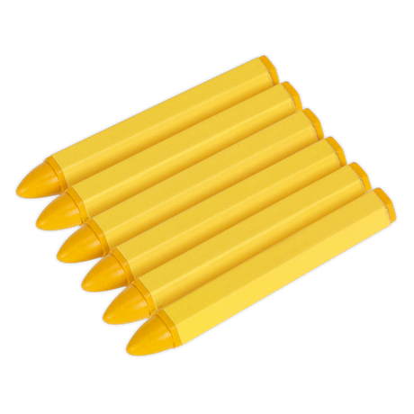 Tyre Marking Crayon - Yellow Pack of 6 - TST14 - Farming Parts