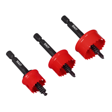 Sealey Thin Wall Hole Saw Set 3pc SE TWHS3