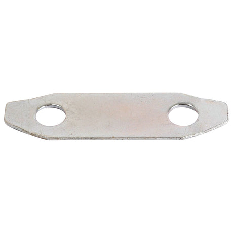 A flat, rectangular metal plate with two circular holes near each end, commonly known as the Sparex Tab Washer (Part No. S.42310) for Massey Ferguson machinery.