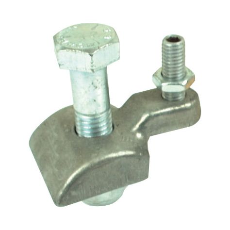 The Sparex Tine Fixing Assembly (Sparex Part No. S.38330, To fit as: 06565744) features a silver clamp with two bolts—one larger than the other—securely connected to a metal base.