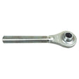 The Sparex Top Link Ball End - 3/4 UNC - Cat.0 (Sparex Part No.S.4423) is a metal rod end bearing with a threaded shaft and an eye-shaped head that features a circular ball bore.