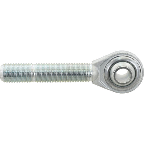 The Sparex Top Link Ball End - M36x3 Metric - Cat.2 (Sparex Part No.S.29331) is a metal rod end bearing with a threaded shaft and an enclosed ball swivel joint, featuring a precise overall length.